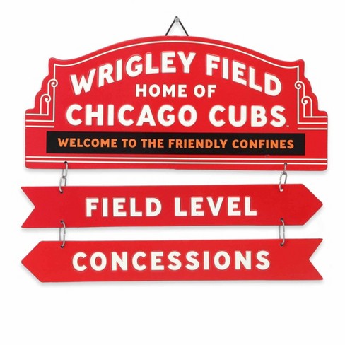 Mlb Chicago Cubs Baseball Field Metal Panel : Target