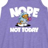 Girls' - Garfield - Nope Not Today Graphic Sleeveless Aline Dress - 2 of 3