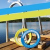Activ Life Rings for Kids - Basket Stuffers for Boys Toys - Fun Spring Pool Beach Family Games - Ages 4-12, Cyan and Yellow - 2 of 4