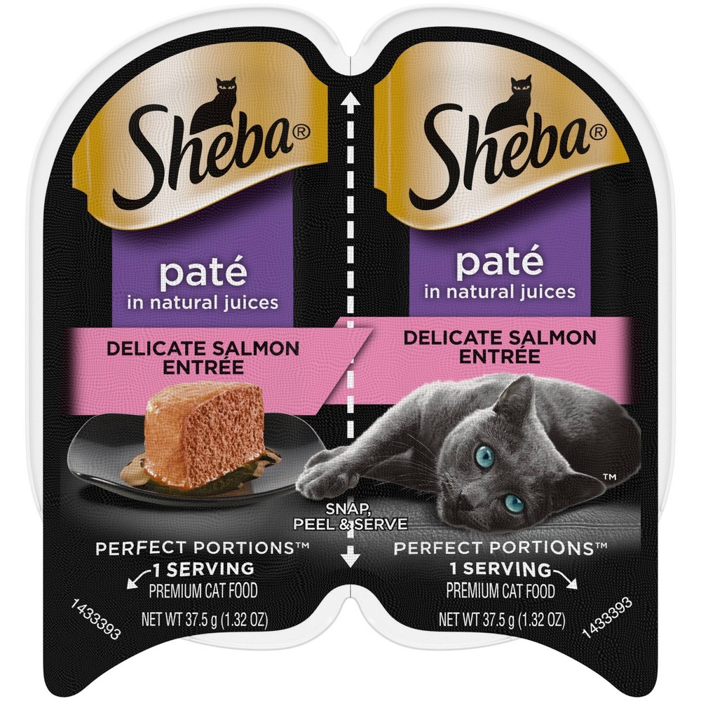 Photos - Cat Food Sheba Perfect Entree Pate Portions Salmon Flavor Wet  - 2.64oz 