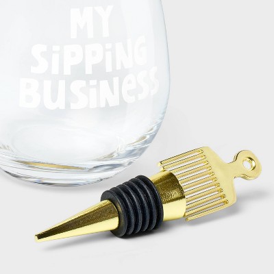 Wine Business Gift Set - Tabitha Brown for Target Missing one cup