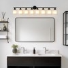 DAKAFUL Modern Bathroom Vanity Light, 4/5/6//8/10-Light Vanity Fixtures with Clear Glass Shade, Reversible Wall Sconces Over Mirror,for Bedroom - 4 of 4