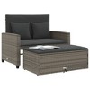 Patio Sofa with Cushions 2-Seater  Poly Rattan vidaXL - 4 of 4