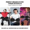 Electronic Drum Set-5 Quiet Mesh Pads-2 Switch Pedals-Drum Throne-Headphones-USB MIDI-390 Sounds-30 Songs-For Beginner And Adults - 2 of 4