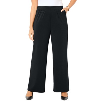 Catherines Women's Plus Size Dream Drape Pull-On Knit Pant