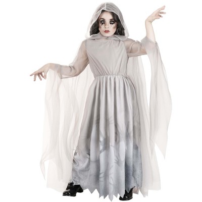 Halloweencostumes.com L Girl Kid's Lady In White Ghost Costume | Ghost ...