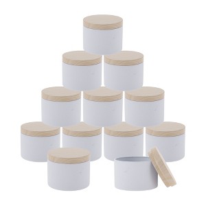 Unique Bargains Candle Tins with Lids 12 Pcs - 1 of 4