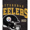 NFL Pittsburgh Steelers Vintage Arch Block Ultra Soft Blanket - 2 of 3