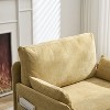 NicBex Modern Convertible Accent Chair with Side Pocket, Foldable Wood Sofa Bed with 3 Pillows for Living Room, Bedroom - 4 of 4