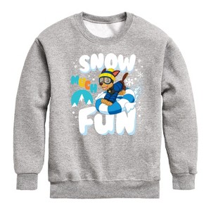 Boys' - Paw Patrol - Snow Much Fun Graphic Long Sleeve Fleece Sweatshirt - 1 of 4