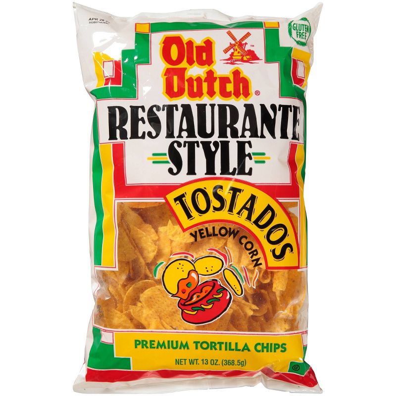 Old Dutch Restaurante Style Tostados Yellow Corn Tortilla Chips - 13oz, 3 of 4