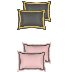 Unique Bargains Room Decoration Polyester Mother's Day Gift Wrinkle-Resistant Pillowcase 4 Pcs - 1 of 4