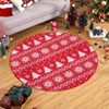 Christmas Doormat Washable Rug for Entryway, Non Slip Holiday Accent Mat, Soft Low Pile Thin Indoor Decor, Small Rugs - 2 of 4