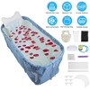 NewHome"Portable Collapsible Bathtub with Inflatable Backrest, Water Seat & Storage Bag for Hot/Cold Bath"Blue - 3 of 4