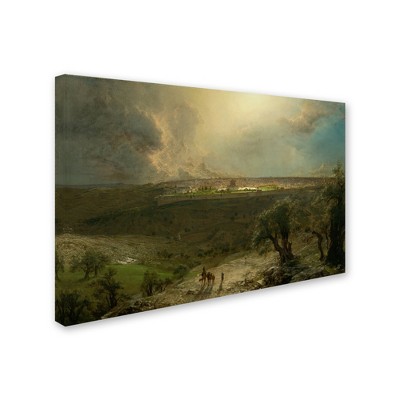 Trademark Fine Art -Church 'Jerusalem From The Mount Of Olives' Canvas Art