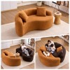 Hrinhom 66.9" W Chenille Loveseat Sofa,Full Compression Sofa With Pillows, No Assembly - 3 of 4