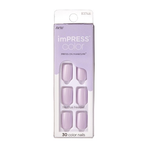 KISS imPRESS Color Press-On Fake Nails - Picture Purplect - 30ct - image 1 of 4