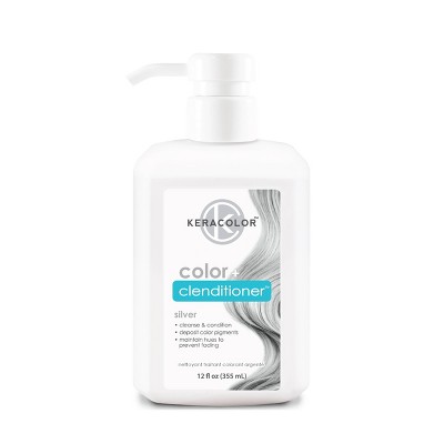 Keracolor Color + Clenditioner Temporary Hair Color - Silver - 12 Fl Oz ...