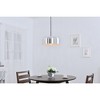 Elegant Lighting Gabe 1-Light Black Pendant with Clear Seeded Glass Shade - 2 of 4