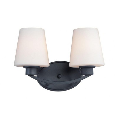 Maxim Lighting Shelter 2 - Light Vanity in  Black