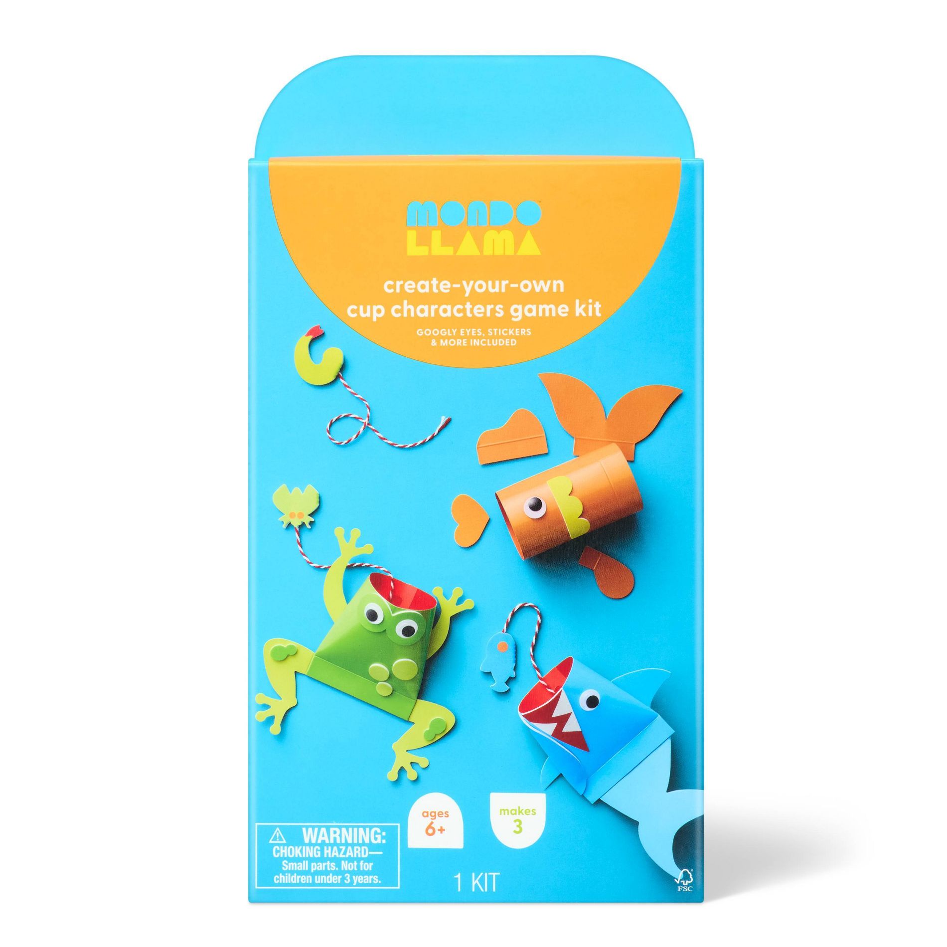 3ct Summer Craft Foam Fish Friends Game Activity Kit - Mondo Llama™