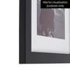 ArtToFrames 18 x 18 Inch Traditional Solid Wood Wall Wire Hanging Picture Frame with 060 Plexi Glass and Mounting Hardware, Black Stain - 4 of 4