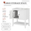 Mshliw 30" Bathroom Vanity with Ceramic Sink, Solid Wood Frame, Open Shelf and Cabinet Storage - 4 of 4