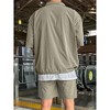 TIME HOLLOW Summer Zipper Stand Collar T-Shirt & Shorts Set - Stylish And Functional - 2 of 3
