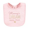 Hudson Baby Infant Girls Cotton Bibs, Dream Come True, One Size - 3 of 4