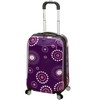 Rockland Vision Hardside Spinner Wheel Luggage Purple Pearl 3-Piece Set (20/24/28) - 2 of 4