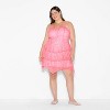 Women's Knit Chiffon Mini A-Line Dress - Wild Fable™ - 2 of 3