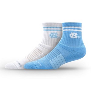 NCAA North Carolina Tar Heels 2pk Socks - 1 of 3