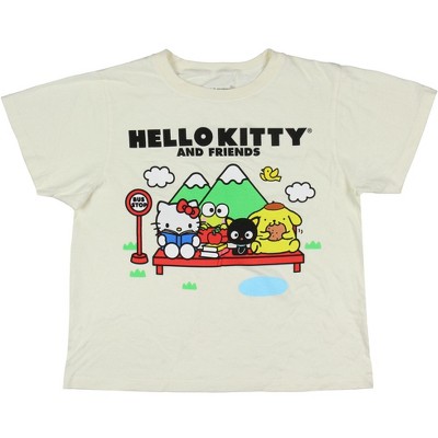 HELLO KITTY X YY BABY TEE, KHAKI