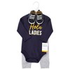 Hudson Baby Infant Boy Cotton Bodysuit, Pant and Shoe Set, Hola Ladies Long Sleeve - 2 of 4