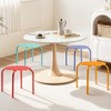 VECELO Stackable Stools for Classroom, 11.8" Height Plastic Portable Stacking Stool Chairs with Non-Slip Foot Mats for School, Set of 6/8 - 4 of 4