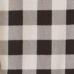 white black buffalo plaid - hacci fabric