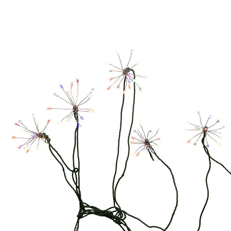 Kurt Adler 75-Light Cluster Lights and Multi-Color Twinkle LED Lights with Green Wire, 5 of 8
