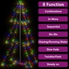 vidaXL Christmas Cone Tree 160 LEDs Indoor and Outdoor 3x4 ft - 4 of 4