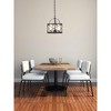 Elegant Lighting Wren Collection Pendant D15.8 H17.3 Lt:3 Dark Copper Brown and frosted white Finish - 2 of 4