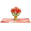 Paper Love 3D Poinsettia Bouquet Pop Up Christmas Card, 100% Recycled and Eco-Friendly, 8" x 6" Cover - With Note Tag - 2 of 4