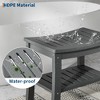 HDPE Showers Bench with Storage Shelf,Shower Bench for Inside Shower to Sit On,Waterproof Showers Stool/Chair/Seat for Bathroom, Bathtub, Supports - 3 of 4
