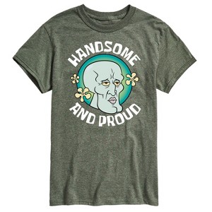 Men's - Spongebob Squarepants - Handsome And Proud Squidward Short Sleeve Graphic T-Shirt - 1 of 4