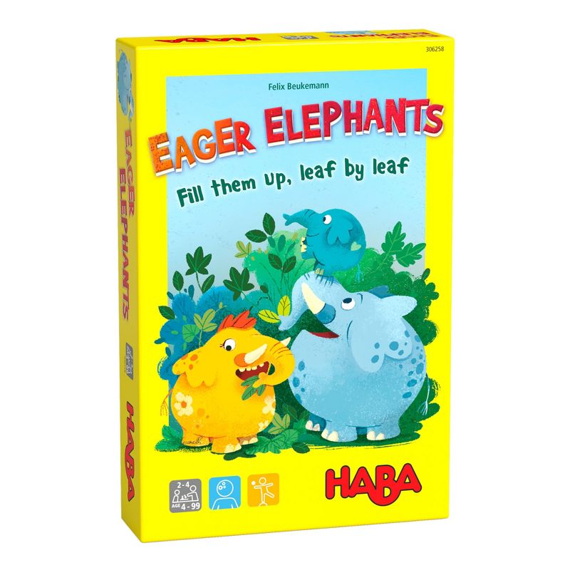 HABA Eager Elephants - Beginner Tile Placement Game for Ages 4+, 1 of 9