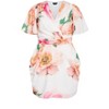 Women's Plus Size Braelynn Floral Mini Dress - print | CITY CHIC - 3 of 4