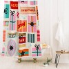 Deny Designs Dominique Vari Words Retro Christmas Gift Pattern Shower Curtain - 2 of 3