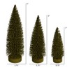 Vickerman Glitter Oval Pine Artificial Christmas Tree Set of 3 - 2 of 2