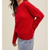 Women's Cable Knit Sweater - WISHLIST - 3 of 3