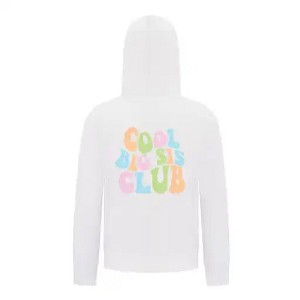 Everyday Kids Cool Big Sis Club Girls Zip Up Hoodie – Colorful Sibling Sweatshirt - 1 of 4