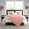 Swift Home | Enzyme Washed Crinkle Channel Stitched 3-Piece Quilt Set - 2 of 4