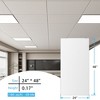 Smooth Drop Ceiling Tile - Fire-Rated, Waterproof, Reusable - Premium PVC, No Sag and Breakage, White - 2 of 4